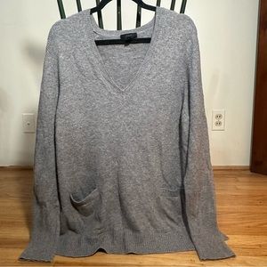 Cashmere soft w/o the hassle soft sweater, J.Crew, grey